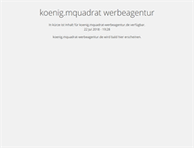 Tablet Screenshot of koenig.mquadrat-werbeagentur.de